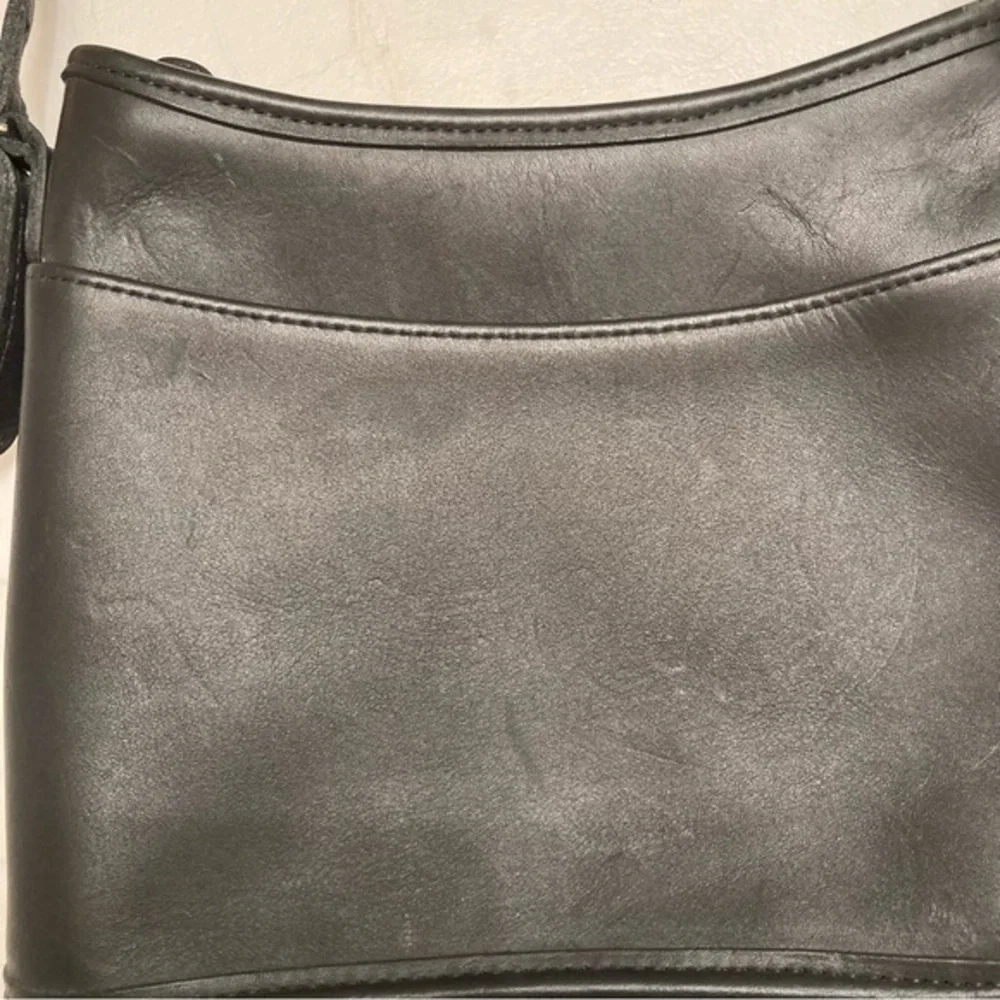 Coach black mambo crossbody bag rare nickel hardware